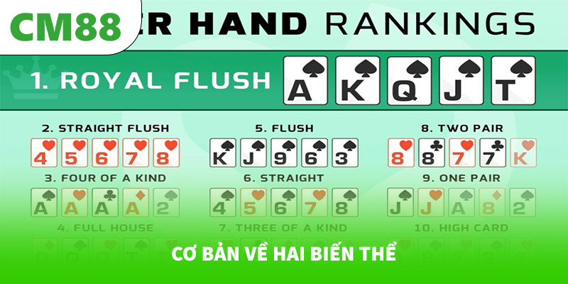 Cách chơi Omaha khác gì với Texas Hold’em? 5 Cơ bản về hai biến thể