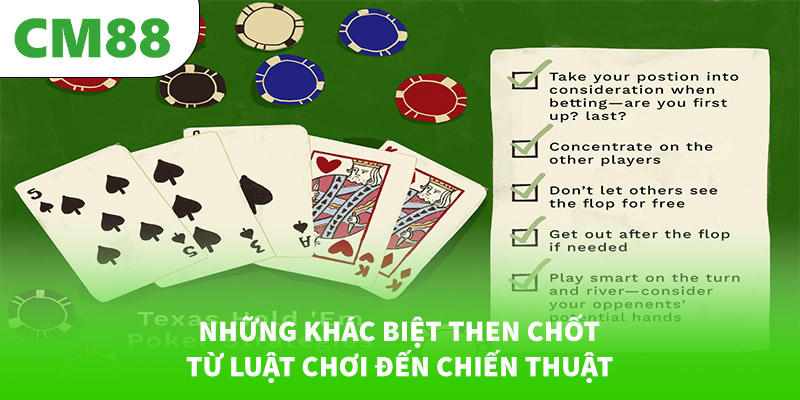Cách chơi Omaha khác gì với Texas Hold’em? 6 Những khác biệt then chốt — từ luật chơi đến chiến thuật
